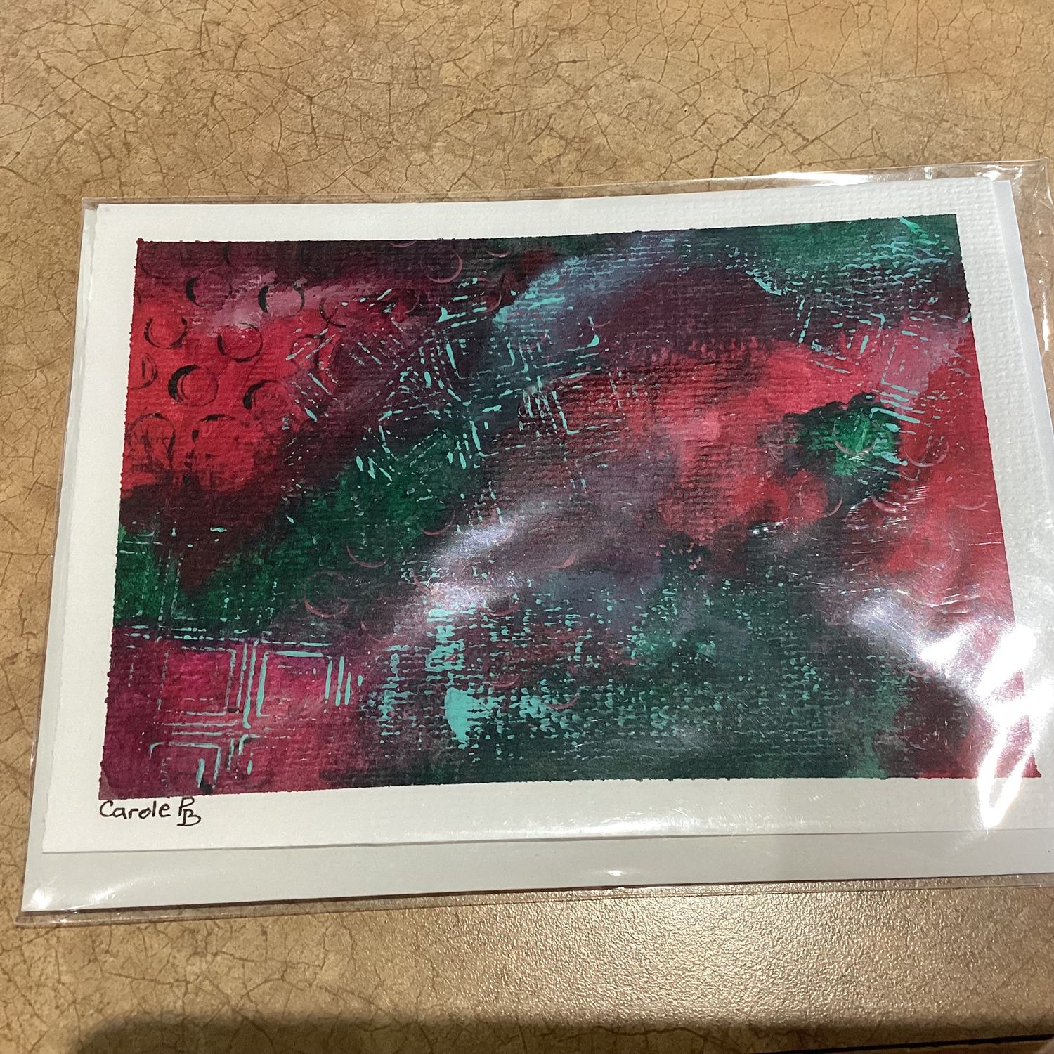 Hand-painted cards (acrylic)