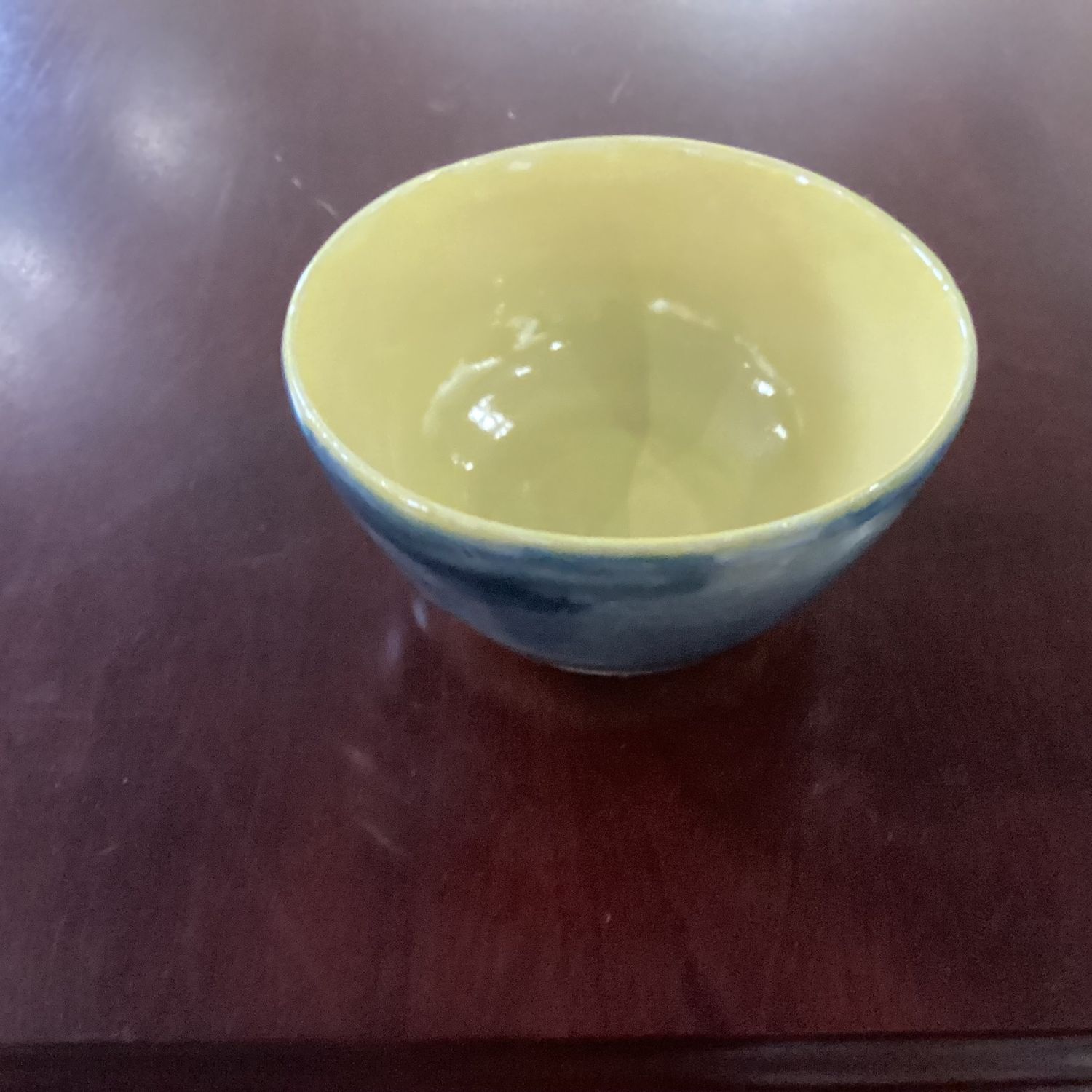 Bowl with Yellow Interior