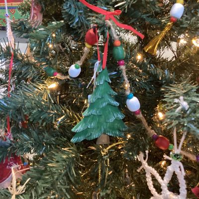 Carved Wooden Ornament - Tree