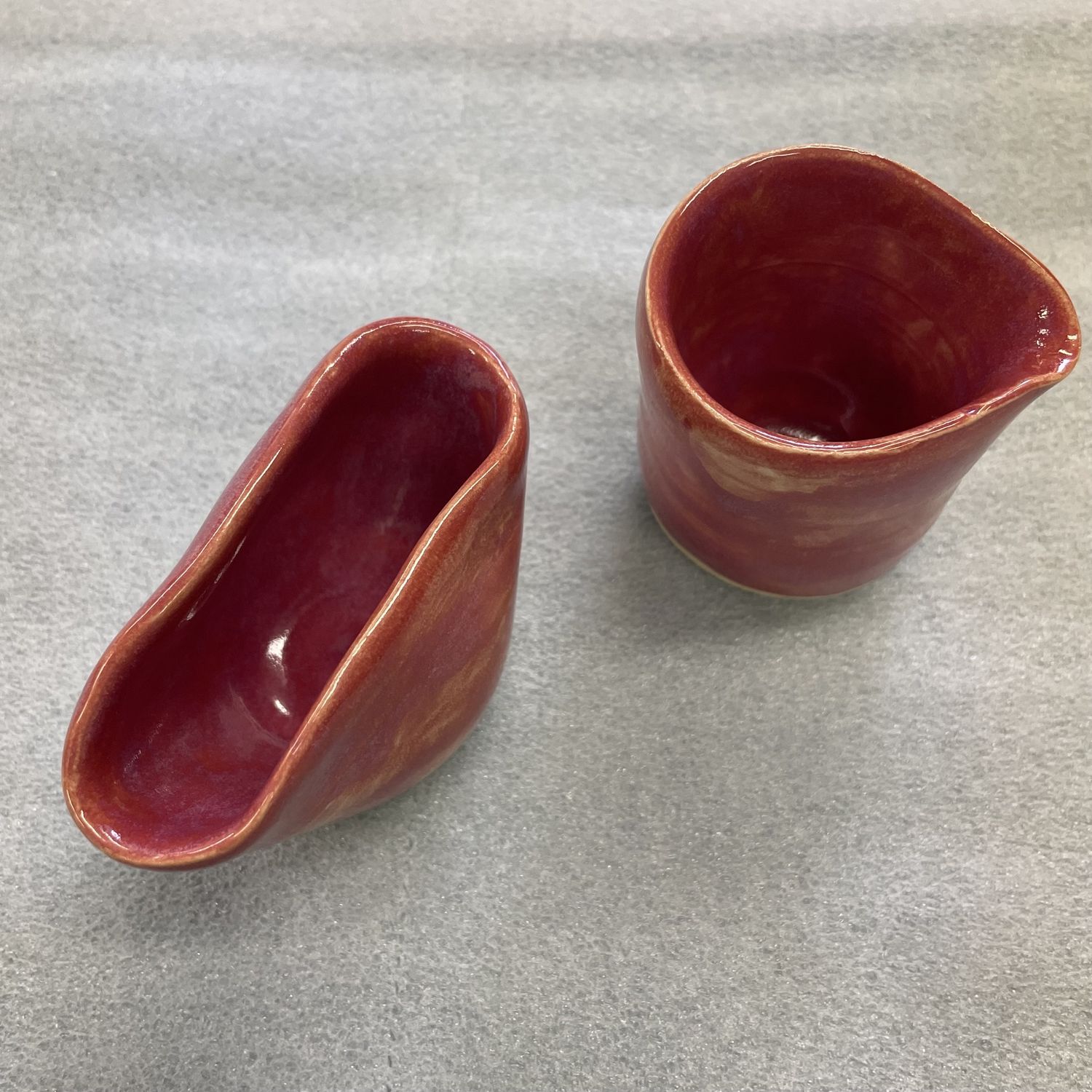 Creamer &amp; Sugar set- raspberry