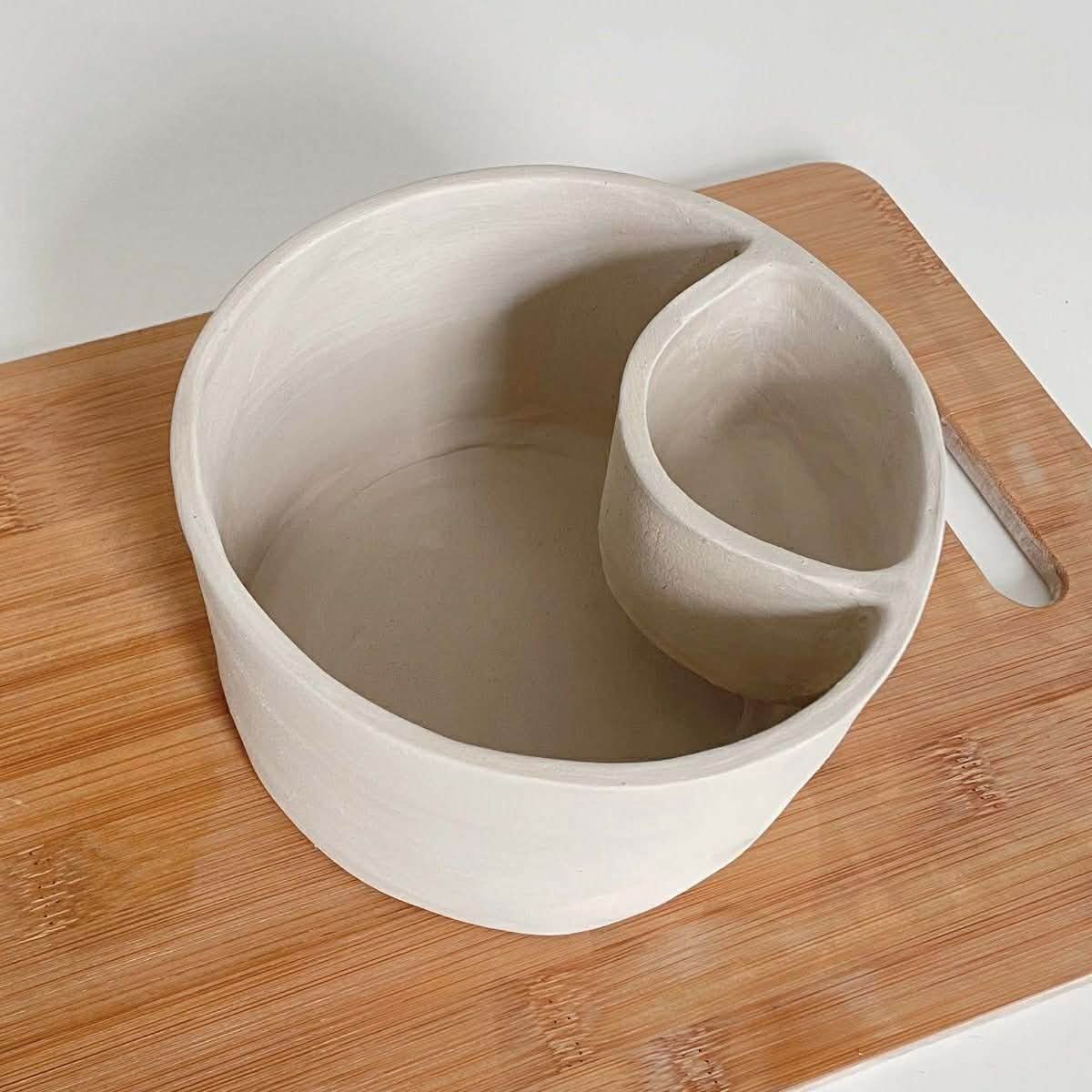 Pottery Workshop 4: Chip &amp; Dip bowl