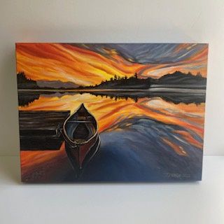 Sunset Canoe