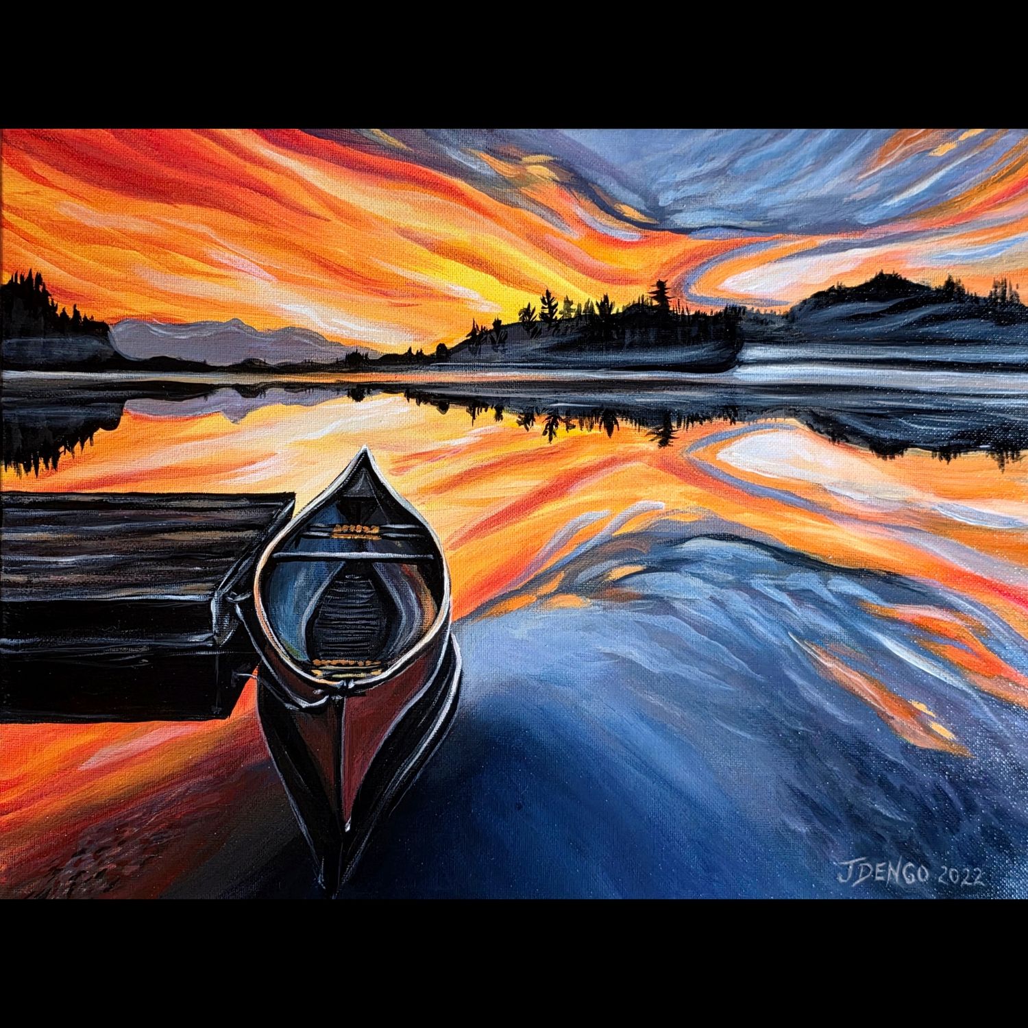 Sunset Canoe