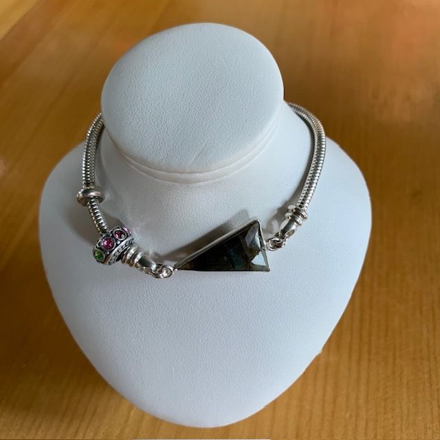 Bracelet Labradorite forme triangle
