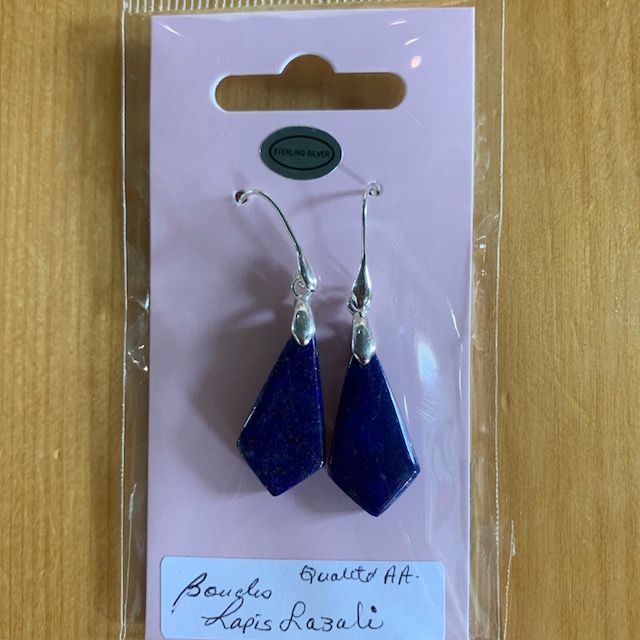 Boucles Lapis Lazuli qualité AAA