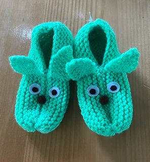 Green kids slipers