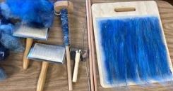 Carding and Spinning Wool
