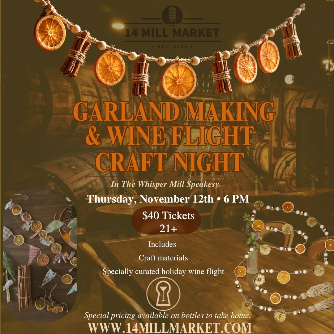 Garland Making & Wine Flight Craft Night