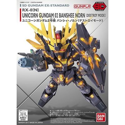 SD Unicorn Gundam 02 Banshee Norn Destroy Mode