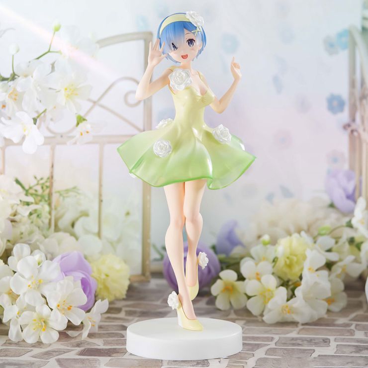 Trio Try It Figure - Rem Flower Dress (Green)