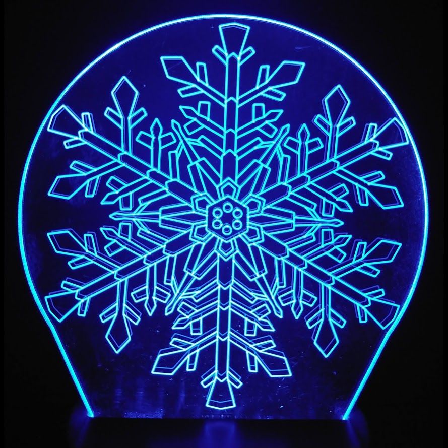 Veilleuse : Flocon de neige