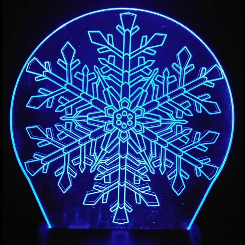 Veilleuse : Flocon de neige