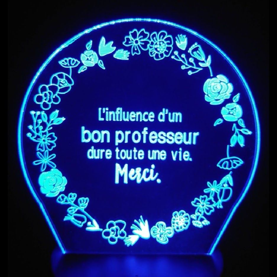 Veilleuse : Merci à mon professeur