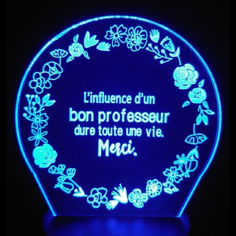 Veilleuse : Merci à mon professeur