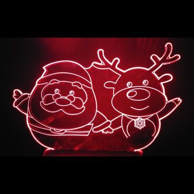 Veilleuse : Noël : Rudolphe et Père Noël