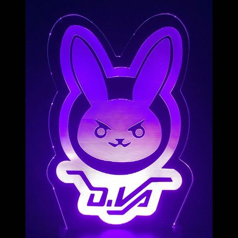 Veilleuse : Overwatch : Logo D.Va