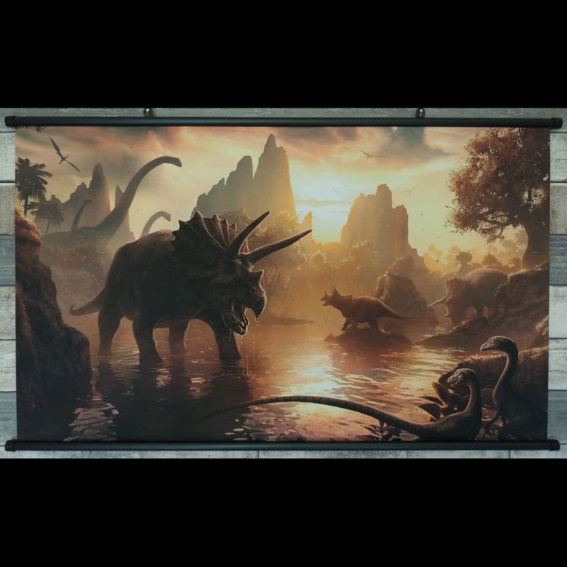 Toile murale : Le monde des dinosaures