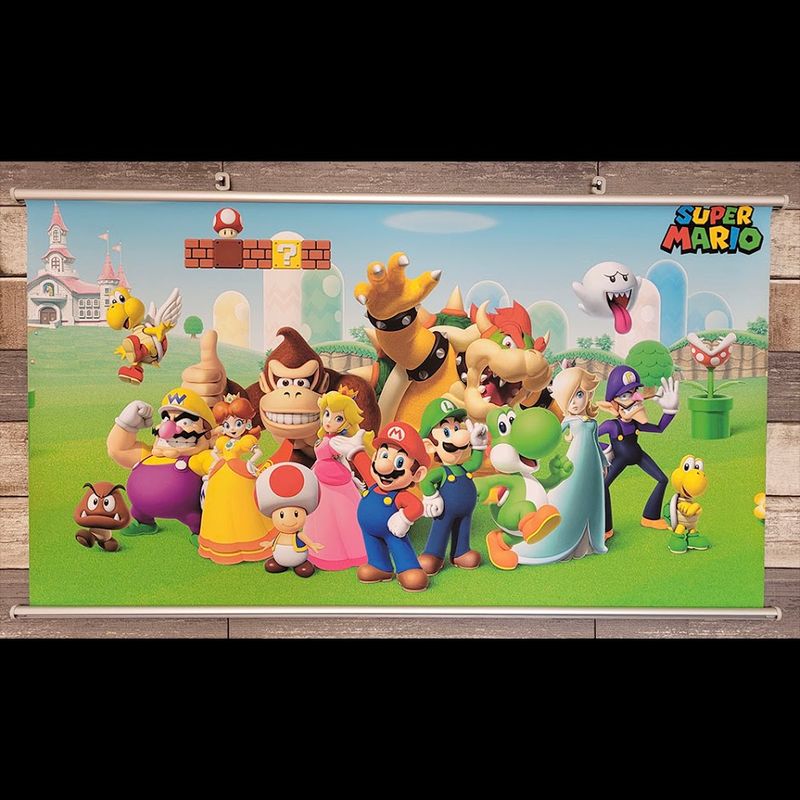 Toile murale : Le monde de Mario