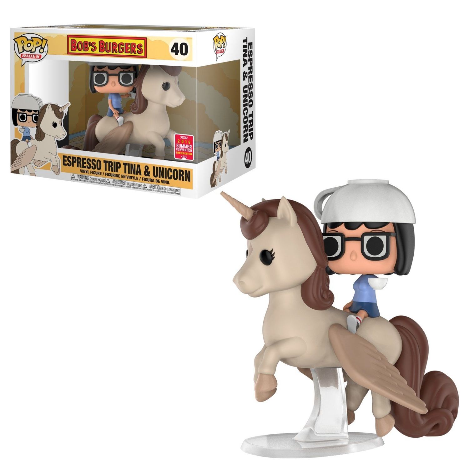Bob&#39;s Burgers : MKP1014 Espresso Trip TIna &amp; Unicorn 2018 SumCon 40