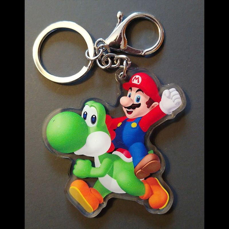 Porte-clefs : Mario et Yoshi