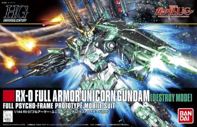 HGUC 1/144 Full Armor Unicorn Gundam Destroy Mode