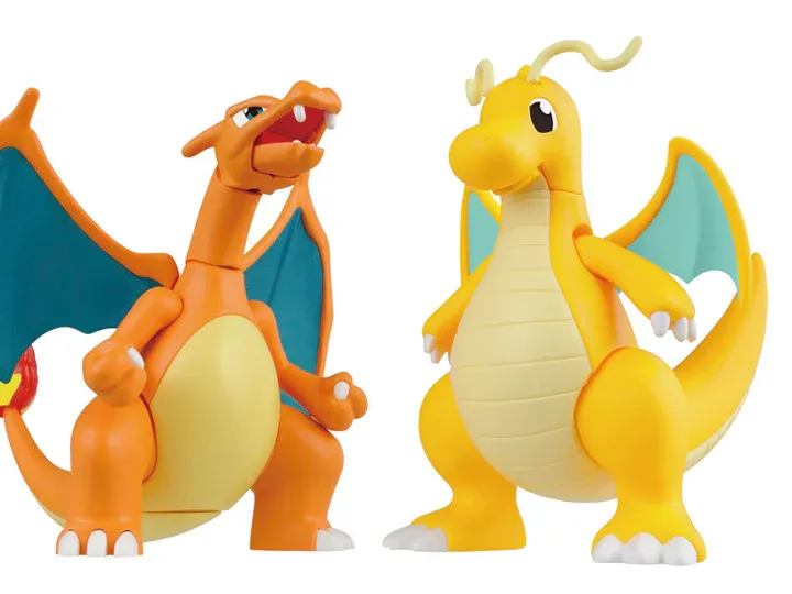 Model Kit Pokemon Charizard And Dragonite