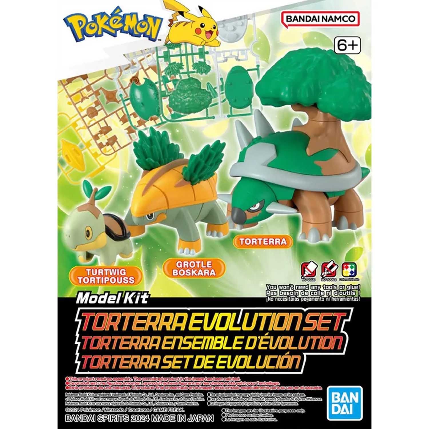 Model Kit Pokemon Torterra Evolution Set