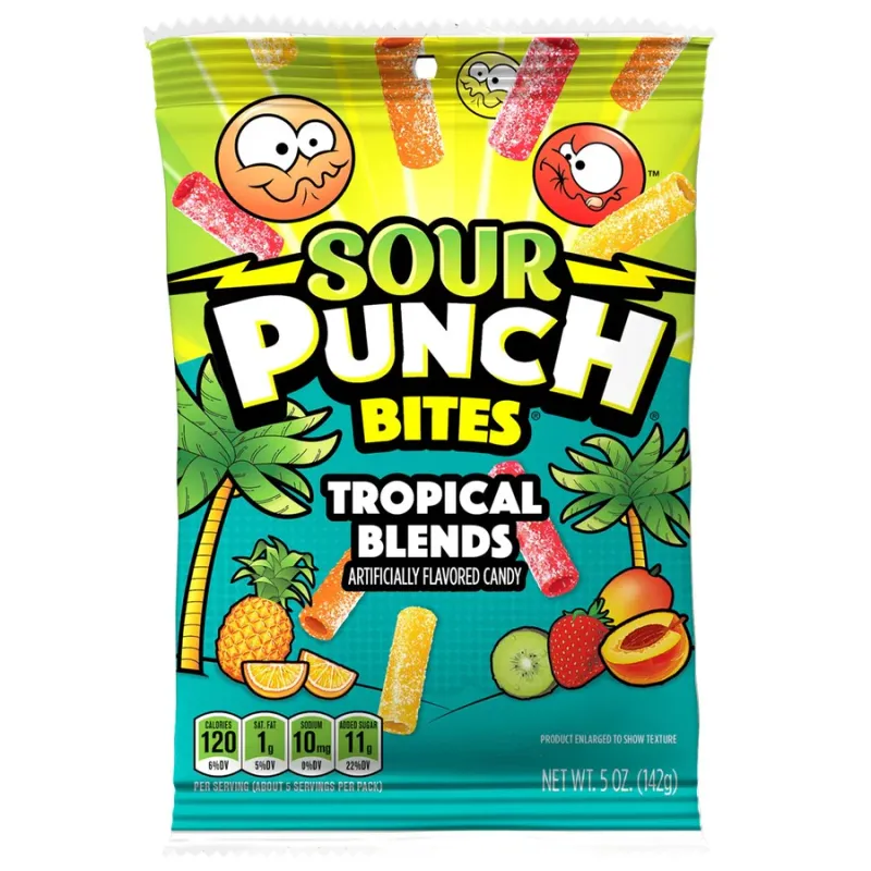 Sour Punch Bites Tropical Blend 142g