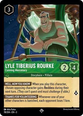 *L28 Lyle tiberius Rourke 78/204