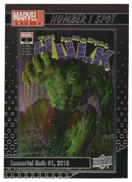 *J87 2019-20 Marvel UDeck Immortal Hulk no.1 spot
