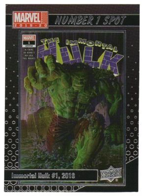*J87 2019-20 Marvel UDeck Immortal Hulk no.1 spot
