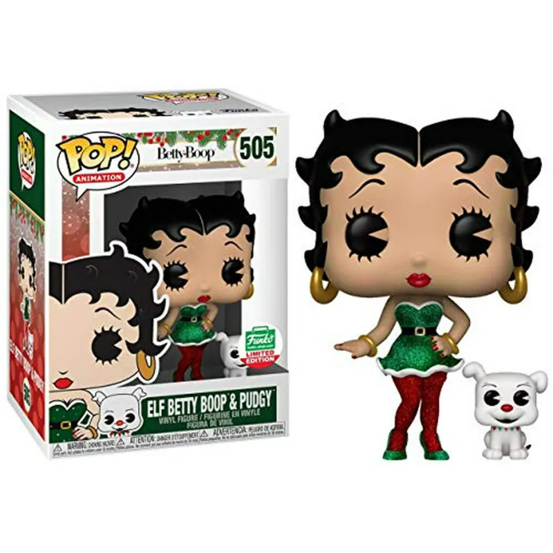 At1254 Elf Betty Boop And Pudgy Funko Excl. 505
