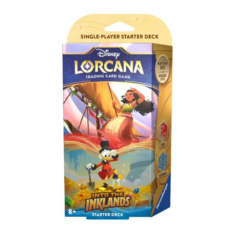 Lorcana Starter Deck Into The Inklands Moana Scrooge FR