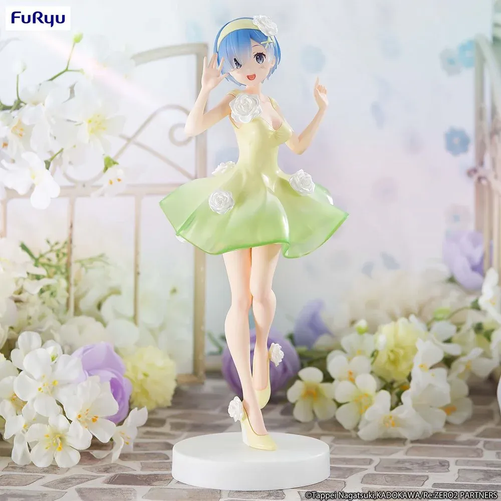 Trio Try It Figure - Rem Flower Dress (Green)