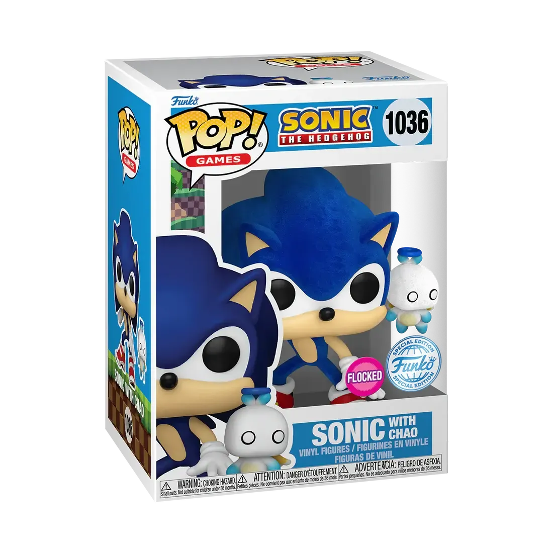 Ct1140 Sonic With Hero Chao Flocked SEF 1036