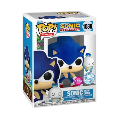 Ct1140 Sonic With Hero Chao Flocked SEF 1036