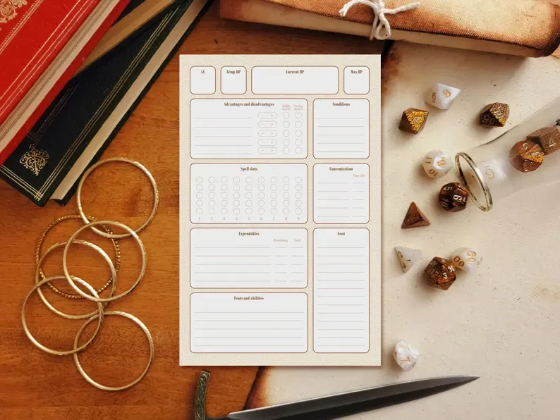Warlock&#39;s Quill TTRPG Notepads