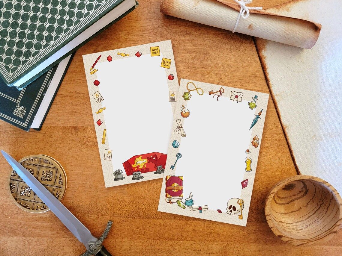 Warlock&#39;s Quill Blank Notepads