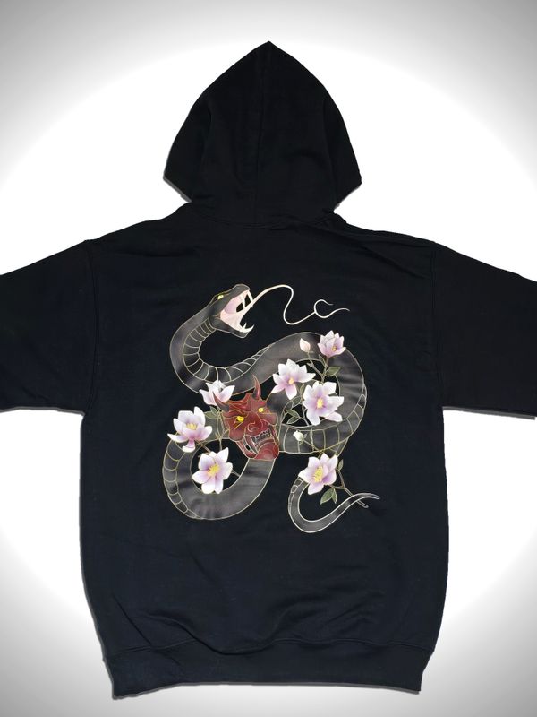 Hoodie Serpent Noir