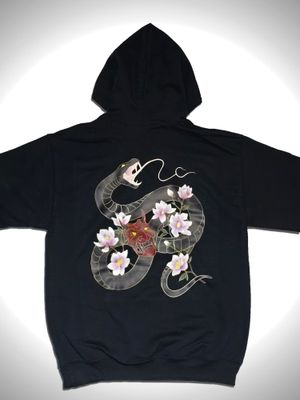 Hoodie Serpent Noir
