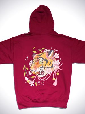 Hoodie Tigre Rouge