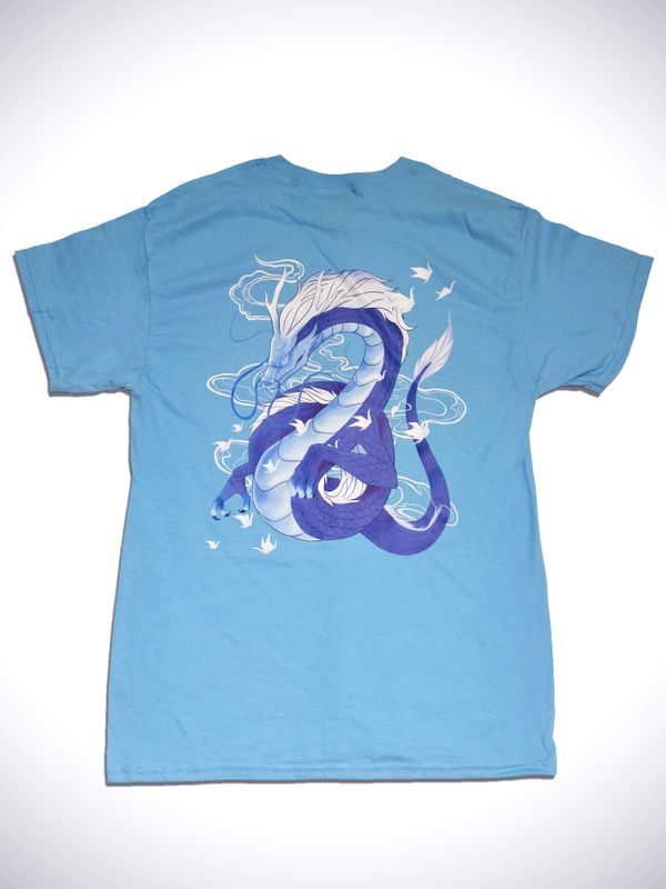 T-Shirt Dragon Bleu