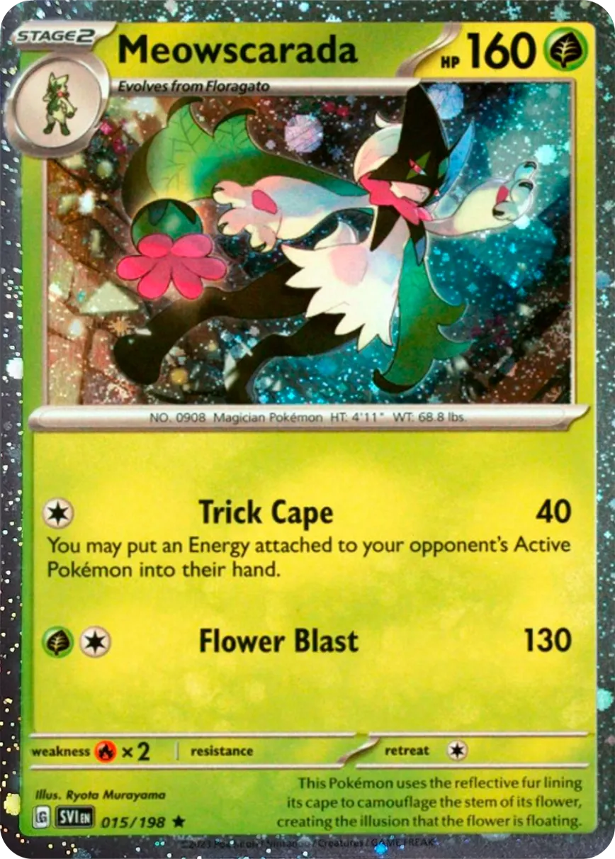 *L130 Meowscarada (Cosmos Holo) 015/198 NM