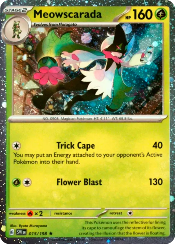 *L130 Meowscarada (Cosmos Holo) 015/198 NM