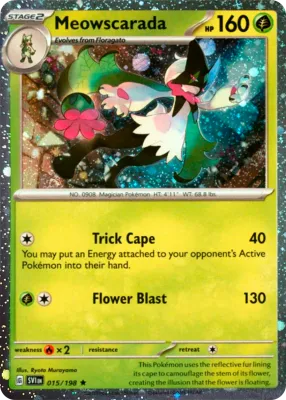 *L130 Meowscarada (Cosmos Holo) 015/198 NM
