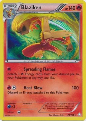 *F231 Blaziken (Holo) 28/160 MP