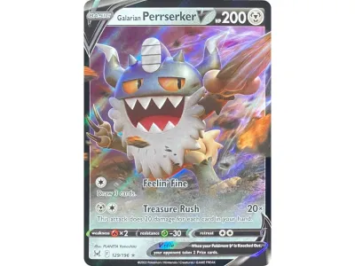 *S74 Galarian Perrserker V 129/196 NM