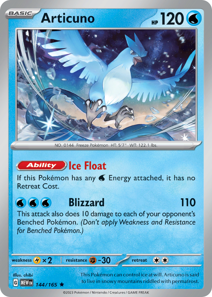 *V48 Articuno 144/165 NM