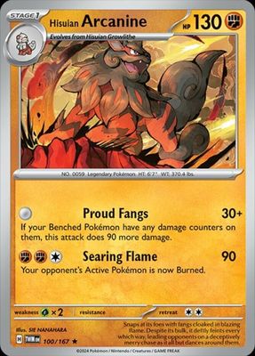 *V36 Hisuian Arcanine 100/167 NM