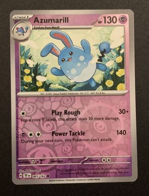 *V13 Azumarill (Reverse Holo) 065/162 NM